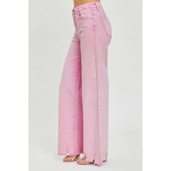 RISEN High Rise Wide Leg Jeans - Picture 4 of 5